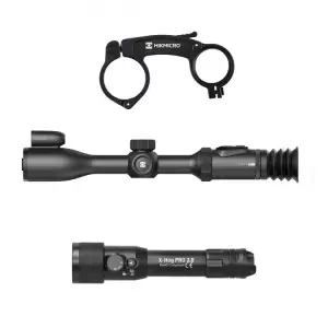 Celownik noktowizyjny Hikmicro ALPEX PRO A50PL LRF z uchwytem pod IR + Iluminator X-HOG Pro